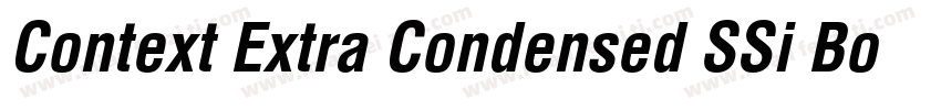 Context Extra Condensed SSi Bold Ex字体转换
